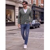 COOFANDY Mens Cardigan Sweater Long Sleeve Lightweight V Neck Knit Cardigan | Button Down, Knitted, Light Weight, Ribbed Hem, Stretch, Soft, Classic Fit, Casual, Dress, Business, Men Cardigans(Dark Grey)