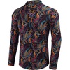 COOFANDY Men’s Cotton Linen Henley T-Shirts Long Sleeve Casual Beach Shirts | Mens Linen Shirt,Regular Relaxed Fit,Lightweight,Breathable,and Moisture-wicking for Beach,Vacation or Everyday Summer Wear(Black Paisley)