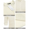 COOFANDY Men’s Cotton Linen Henley T-Shirts Long Sleeve Casual Beach Shirts | Mens Linen Shirt,Regular Relaxed Fit,Lightweight,Breathable,and Moisture-wicking for Beach,Vacation or Everyday Summer Wear(Beige)