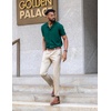 COOFANDY Men’s Knit Short Sleeve Button Down Polo Shirts | Knit Shirt,Vintage Casual Shirts,Summer Beach Vacation,Breathable Soft Knit Texture,Button Up Shirts(Green)