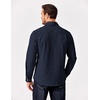 COOFANDY Men’s Long Sleeve Button Up Shirt Jacket with Flap Pockets(Navy)