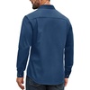 COOFANDY Mens Long Sleeve Classic Work Shirts Button Up Shirt Jacket(Blue)