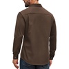 COOFANDY Mens Long Sleeve Classic Work Shirts Button Up Shirt Jacket(Brown)