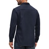 COOFANDY Mens Long Sleeve Classic Work Shirts Button Up Shirt Jacket(Navy Blue)
