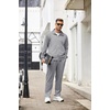 COOFANDY Men’s Tracksuit Casual Sweatsuit 2 Piece Full Zip Jogging Suit Set | Full Zip TrackSuit, Stand Collar, Elastic Waist Drawstring, 5 Pockets, Casual Athletic Jogging Outfits, Fall Sport Sweat Suit(Light Grey)