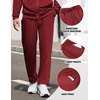 COOFANDY Men’s Tracksuit Casual Sweatsuit 2 Piece Full Zip Jogging Suit Set | Full Zip TrackSuit, Stand Collar, Elastic Waist Drawstring, 5 Pockets, Casual Athletic Jogging Outfits, Fall Sport Sweat Suit(Wine Red)