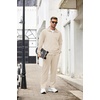 COOFANDY Men’s Tracksuit Casual Sweatsuit 2 Piece Full Zip Jogging Suit Set | Full Zip TrackSuit, Stand Collar, Elastic Waist Drawstring, 5 Pockets, Casual Athletic Jogging Outfits, Fall Sport Sweat Suit(Cream)