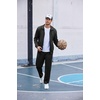 COOFANDY Men’s Tracksuit Casual Sweatsuit 2 Piece Full Zip Jogging Suit Set | Full Zip TrackSuit, Stand Collar, Elastic Waist Drawstring, 5 Pockets, Casual Athletic Jogging Outfits, Fall Sport Sweat Suit(Black)