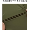 COOFANDY Stretch Mens Dress Shirts Wrinkle Free Long Sleeve Dress Shirt Muscle Fit Button Down Shirt(Army Green)