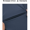 COOFANDY Stretch Mens Dress Shirts Wrinkle Free Long Sleeve Dress Shirt Muscle Fit Button Down Shirt(Denim Blue)