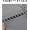 COOFANDY Stretch Mens Dress Shirts Wrinkle Free Long Sleeve Dress Shirt Muscle Fit Button Down Shirt(Light Grey)