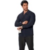 COOFANDY Stretch Mens Dress Shirts Wrinkle Free Long Sleeve Dress Shirt Muscle Fit Button Down Shirt(Navy Blue)