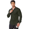 COOFANDY Stretch Mens Dress Shirts Wrinkle Free Long Sleeve Dress Shirt Muscle Fit Button Down Shirt(Olive Green)