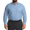 COOFANDY Big and Tall Dress Shirts for Men Long Sleeve Wrinkle Free Button Down Shirt Stretch Business Shirt(Light Blue)