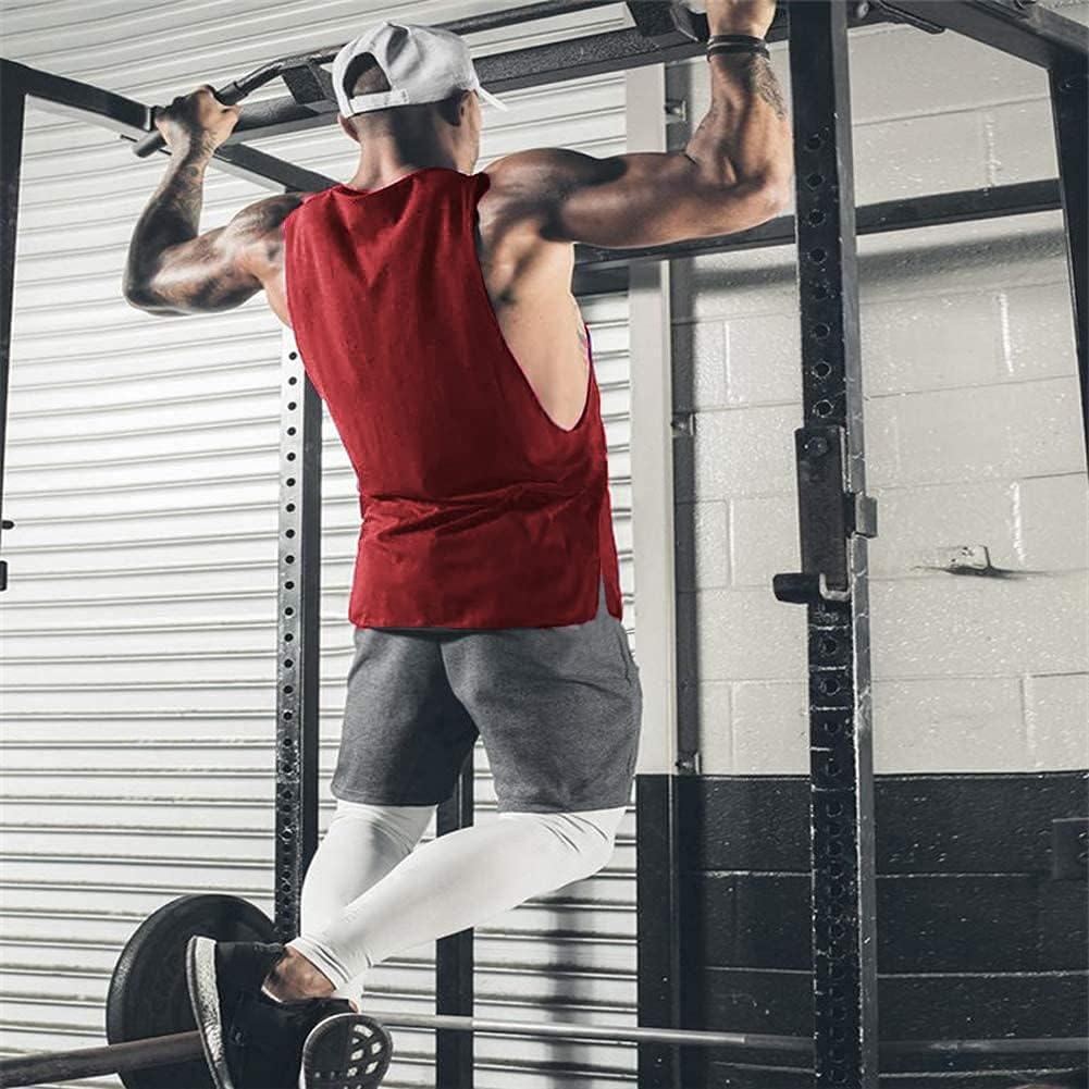 image:imageCOOFANDY Men Workout Tank Top 2 Pack Gym Bodybuilding Sleeveless T Shirts Cut Off Muscle Shirts MoistureWicking Tees Drop Arm Open Side Round Neck Design Fitness Running Jogging Tank Top ShirtsBlackWine Red2pcs