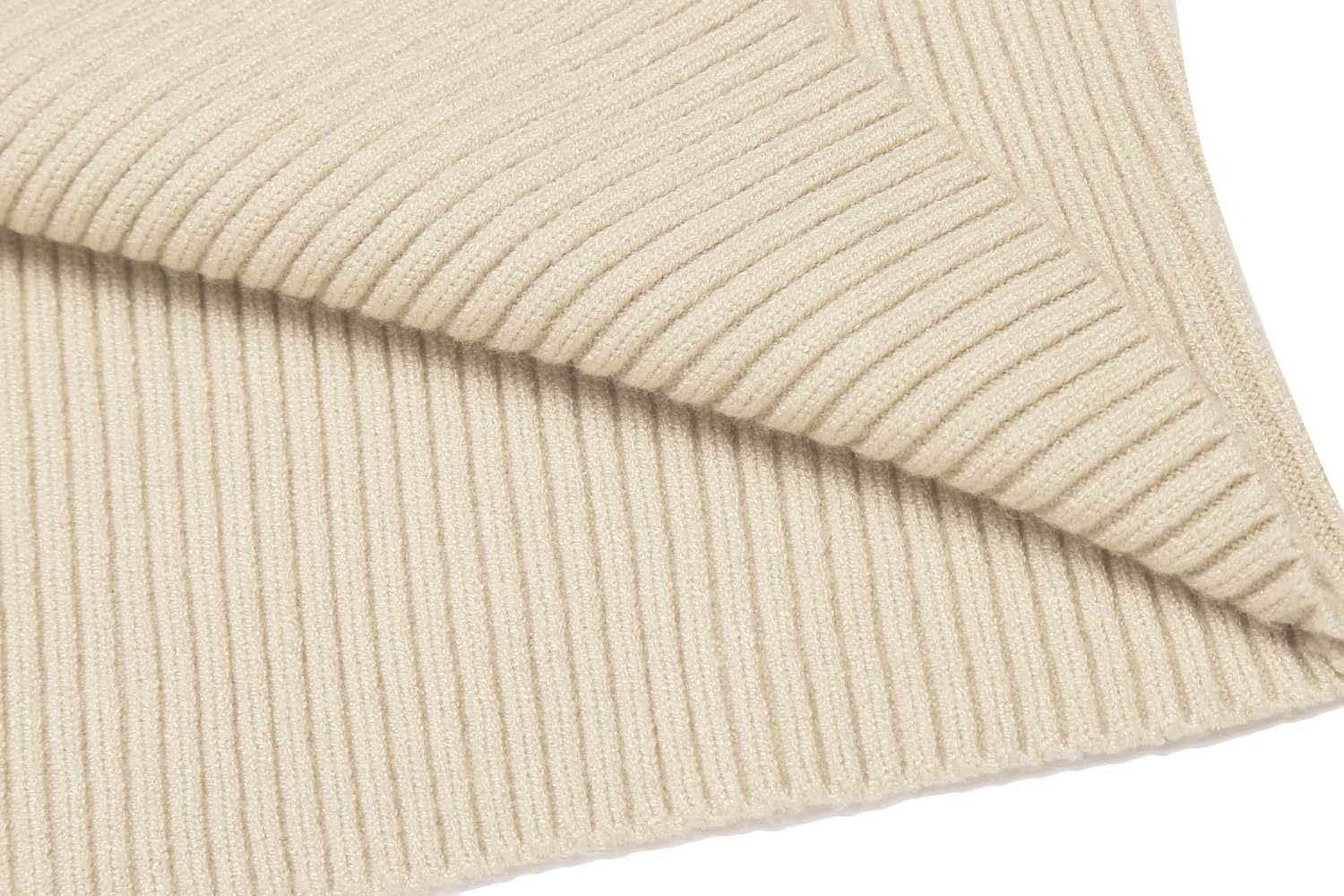 image:imageCOOFANDY Mens Ribbed Slim Fit Knitted Pullover Casual Turtleneck Sweater Premium antishrink knit turtleneck Soft warm amp stretchyperfect for casual work or outdoor wear in fallwinterLight Apricot