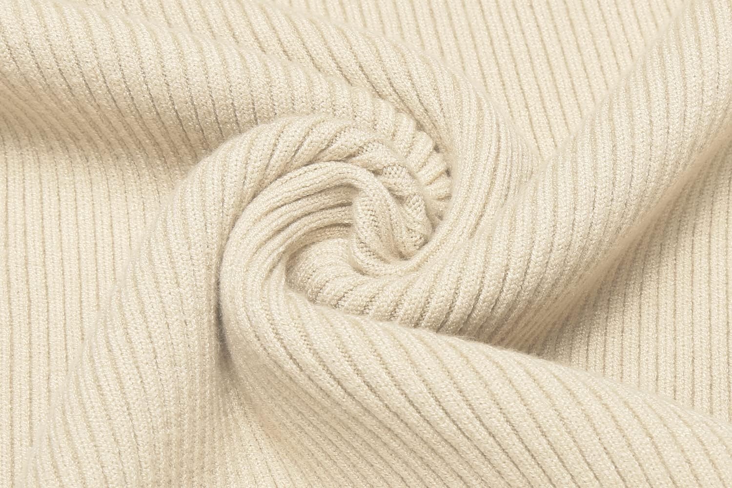 image:imageCOOFANDY Mens Ribbed Slim Fit Knitted Pullover Casual Turtleneck Sweater Premium antishrink knit turtleneck Soft warm amp stretchyperfect for casual work or outdoor wear in fallwinterLight Apricot