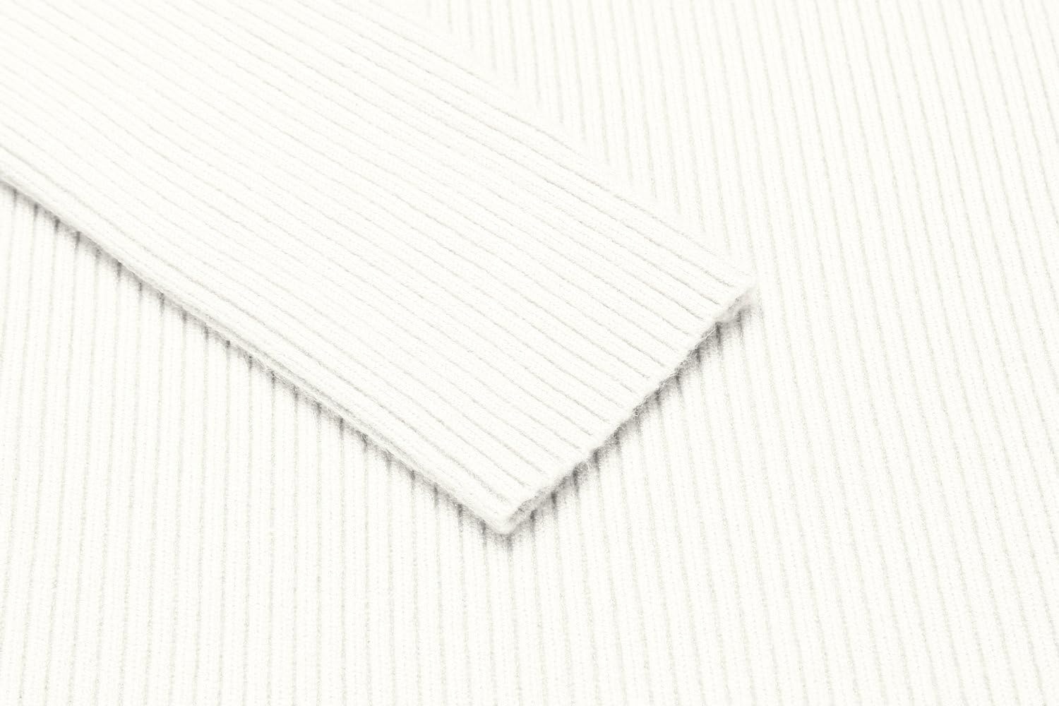 image:imageCOOFANDY Mens Ribbed Slim Fit Knitted Pullover Casual Turtleneck Sweater Premium antishrink knit turtleneck Soft warm amp stretchyperfect for casual work or outdoor wear in fallwinterWhite