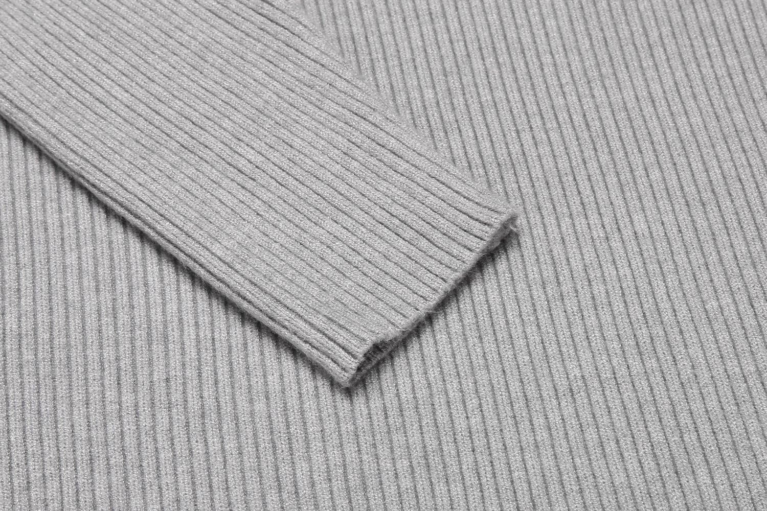 image:imageCOOFANDY Mens Ribbed Slim Fit Knitted Pullover Casual Turtleneck Sweater Premium antishrink knit turtleneck Soft warm amp stretchyperfect for casual work or outdoor wear in fallwinterGrey