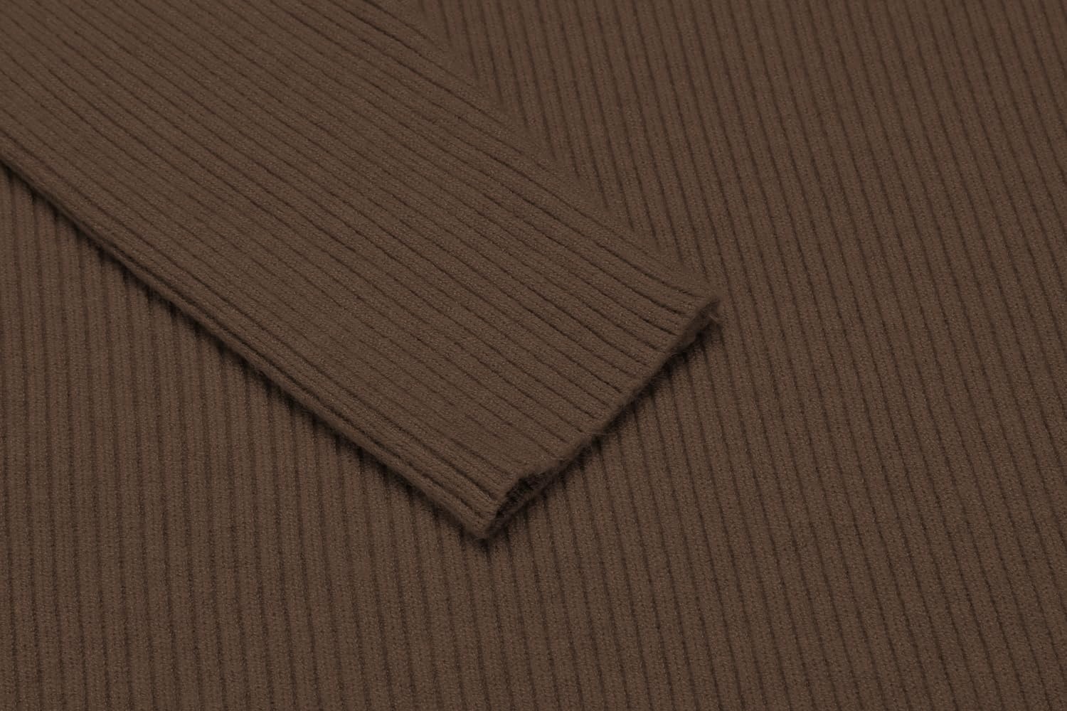 image:imageCOOFANDY Mens Ribbed Slim Fit Knitted Pullover Casual Turtleneck Sweater Premium antishrink knit turtleneck Soft warm amp stretchyperfect for casual work or outdoor wear in fallwinterDark Brown