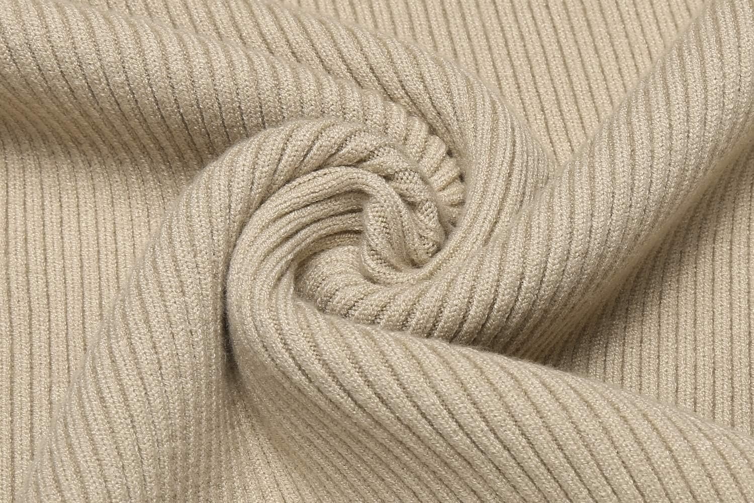 image:imageCOOFANDY Mens Ribbed Slim Fit Knitted Pullover Casual Turtleneck Sweater Premium antishrink knit turtleneck Soft warm amp stretchyperfect for casual work or outdoor wear in fallwinterKhaki