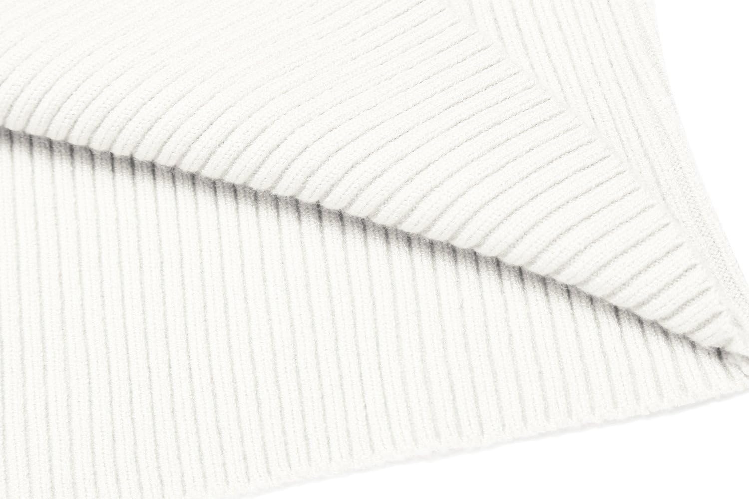 image:imageCOOFANDY Mens Ribbed Slim Fit Knitted Pullover Casual Turtleneck Sweater Premium antishrink knit turtleneck Soft warm amp stretchyperfect for casual work or outdoor wear in fallwinterWhite