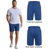 COOFANDY Men Casual Shorts 7″ Stretch Quick Dry Golf Shorts with 4 Pockets | Flat Front, Back Elastic Waistband, Button Closure, Moisture Wicking, Comfy, Lightweight Shorts Dress for Hiking Work Running(Royal Blue)