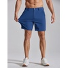 COOFANDY Men Casual Shorts 7″ Stretch Quick Dry Golf Shorts with 4 Pockets | Flat Front, Back Elastic Waistband, Button Closure, Moisture Wicking, Comfy, Lightweight Shorts Dress for Hiking Work Running(Royal Blue)