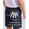 COOFANDY Men Casual Shorts 7″ Stretch Quick Dry Golf Shorts with 4 Pockets | Flat Front, Back Elastic Waistband, Button Closure, Moisture Wicking, Comfy, Lightweight Shorts Dress for Hiking Work Running(Navy Blue)