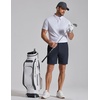 COOFANDY Men Casual Shorts 7″ Stretch Quick Dry Golf Shorts with 4 Pockets | Flat Front, Back Elastic Waistband, Button Closure, Moisture Wicking, Comfy, Lightweight Shorts Dress for Hiking Work Running(Navy Blue)