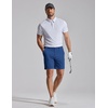 COOFANDY Men Casual Shorts 7″ Stretch Quick Dry Golf Shorts with 4 Pockets | Flat Front, Back Elastic Waistband, Button Closure, Moisture Wicking, Comfy, Lightweight Shorts Dress for Hiking Work Running(Royal Blue)