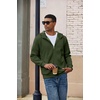 COOFANDY Men Full Zip Hoodie Fleece Zipper Sweatshirt Casual Hooded Jacket | Llightweight fleece-Lined and Zipper, Versatile Drawstring Hood, 2026 Fall Fashion Streetwear, Casual, Gym, Outdoor Jacket(Army Green)