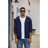 COOFANDY Men Full Zip Hoodie Fleece Zipper Sweatshirt Casual Hooded Jacket | Llightweight fleece-Lined and Zipper, Versatile Drawstring Hood, 2026 Fall Fashion Streetwear, Casual, Gym, Outdoor Jacket(Navy Blue)
