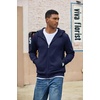 COOFANDY Men Full Zip Hoodie Fleece Zipper Sweatshirt Casual Hooded Jacket | Llightweight fleece-Lined and Zipper, Versatile Drawstring Hood, 2026 Fall Fashion Streetwear, Casual, Gym, Outdoor Jacket(Navy Blue)