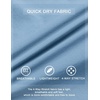 COOFANDY Mens Athletic Shorts 7″ Quick Dry Stretch Gym Workout Shorts | Classic 7 Inch Inseam, Functional Side Pockets and Back Zipper Pocket, Moisture Wicking, Active Fitness Training Sportswear(Dark Grey/Light Blue)