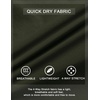 COOFANDY Mens Athletic Shorts 7″ Quick Dry Stretch Gym Workout Shorts | Classic 7 Inch Inseam, Functional Side Pockets and Back Zipper Pocket, Moisture Wicking, Active Fitness Training Sportswear(Black/Olive Green)