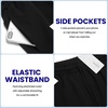 COOFANDY Mens Athletic Shorts 7″ Quick Dry Stretch Gym Workout Shorts | Classic 7 Inch Inseam, Functional Side Pockets and Back Zipper Pocket, Moisture Wicking, Active Fitness Training Sportswear(Black(no Lining)/White(2 in 1))
