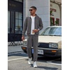 COOFANDY Men’s Athletic Tracksuit 2 Piece Sweat Suits Jacket and Pants Set | Tennis Sport Jogging Outfit, Leisure Casual Style, Full Zip Design, Lightweight and Breathable Fabric, Fashion Streetwear(Dark Gray)
