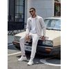 COOFANDY Men’s Athletic Tracksuit 2 Piece Sweat Suits Jacket and Pants Set | Tennis Sport Jogging Outfit, Leisure Casual Style, Full Zip Design, Lightweight and Breathable Fabric, Fashion Streetwear(Light Gray)