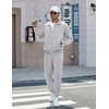 COOFANDY Men’s Athletic Tracksuit 2 Piece Sweat Suits Jacket and Pants Set | Tennis Sport Jogging Outfit, Leisure Casual Style, Full Zip Design, Lightweight and Breathable Fabric, Fashion Streetwear(Light Gray)