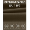 COOFANDY Men’s Casual Cotton Linen Shorts Elastic Waist Drawstring Shorts | Stretch Linen Chino, Lightweight Breathable, Flat Front, Phone Pockets, Regular Fit, 9 Inch Inseam, Summer Beach Vacation(Olive Green)