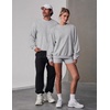 COOFANDY Mens Crewneck Sweatshirt Lightweight Casual Fall Winter Pullovers | Soft and Lightweight, Solid Color, Classic Fit, Gender-neutral, Home and Outdoor, Fall Winter(Light Heather Grey)