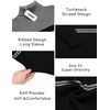 COOFANDY Mens Ribbed Slim Fit Knitted Pullover Casual Turtleneck Sweater | Premium anti-shrink knit turtleneck. Soft, warm & stretchy—perfect for casual, work or outdoor wear in fall/winter.(Striped-grey & Black)
