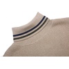 COOFANDY Mens Ribbed Slim Fit Knitted Pullover Casual Turtleneck Sweater | Premium anti-shrink knit turtleneck. Soft, warm & stretchy—perfect for casual, work or outdoor wear in fall/winter.(Khaki 2)