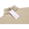 COOFANDY Mens Ribbed Slim Fit Knitted Pullover Casual Turtleneck Sweater | Premium anti-shrink knit turtleneck. Soft, warm & stretchy—perfect for casual, work or outdoor wear in fall/winter.(Khaki)