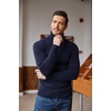 COOFANDY Mens Ribbed Slim Fit Knitted Pullover Casual Turtleneck Sweater | Premium anti-shrink knit turtleneck. Soft, warm & stretchy—perfect for casual, work or outdoor wear in fall/winter.(Sapphire)