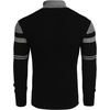 COOFANDY Mens Ribbed Slim Fit Knitted Pullover Casual Turtleneck Sweater | Premium anti-shrink knit turtleneck. Soft, warm & stretchy—perfect for casual, work or outdoor wear in fall/winter.(Striped-grey & Black)