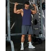 COOFANDY Mens Workout Tank Tops Cotton Cut Off Sleeveless Muscle Gym Shirts | Drop-Armhole Tank Top, Soft Breathable Cotton Fabric, Athletic Sleeveless Tee Shirt, Exercise Running Tank For Summer Beach(Navy)