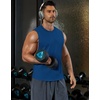 COOFANDY Mens Workout Tank Tops Cotton Cut Off Sleeveless Muscle Gym Shirts | Drop-Armhole Tank Top, Soft Breathable Cotton Fabric, Athletic Sleeveless Tee Shirt, Exercise Running Tank For Summer Beach(Royal Blue)