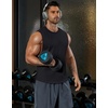 COOFANDY Mens Workout Tank Tops Cotton Cut Off Sleeveless Muscle Gym Shirts | Drop-Armhole Tank Top, Soft Breathable Cotton Fabric, Athletic Sleeveless Tee Shirt, Exercise Running Tank For Summer Beach(Black)